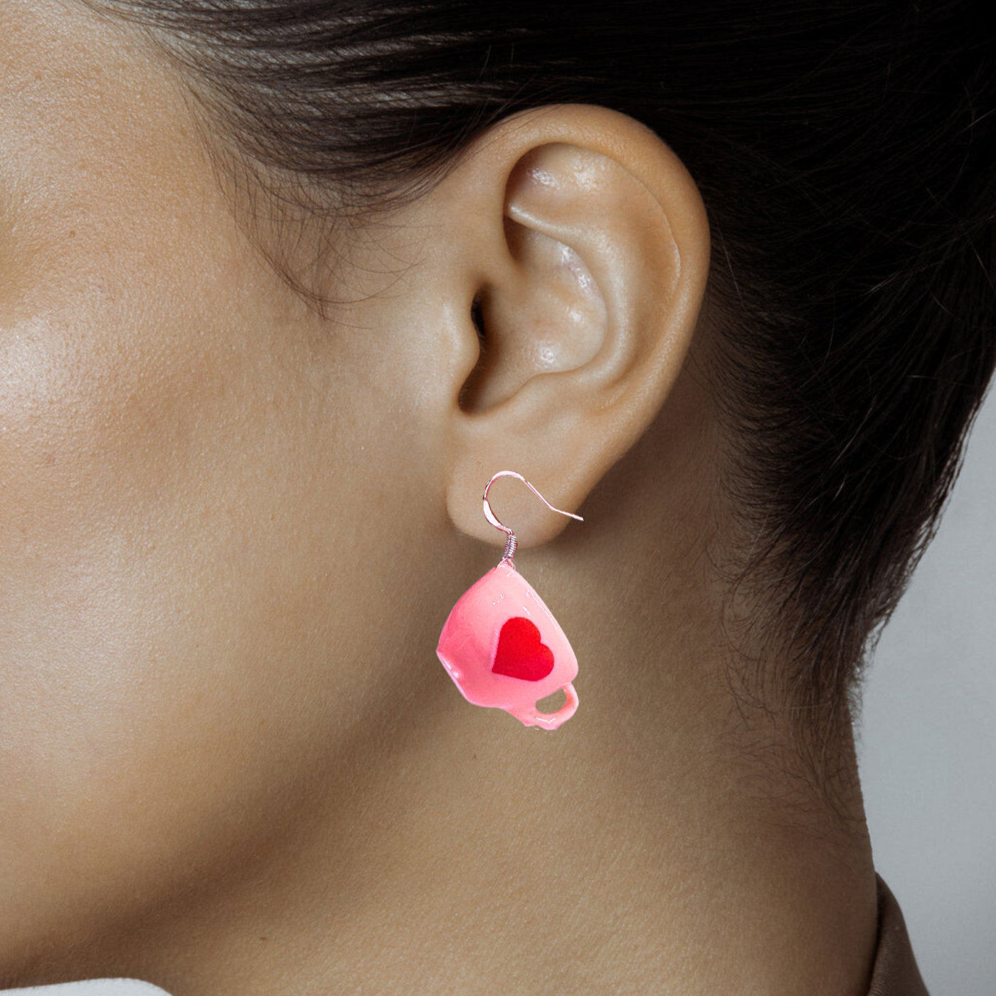 Heart Mug Earrings