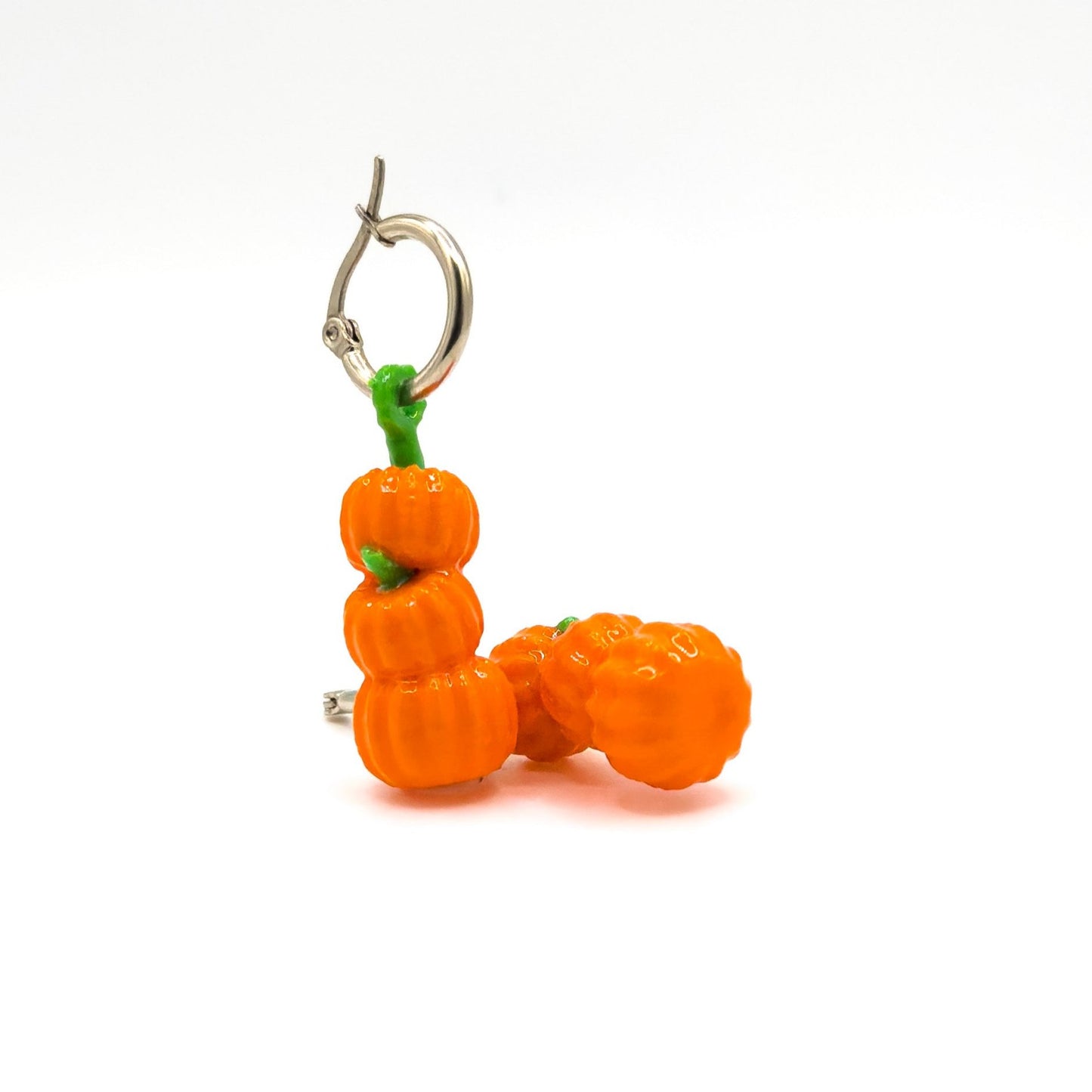 Pumpkin Stack Earrings Sterling Silver