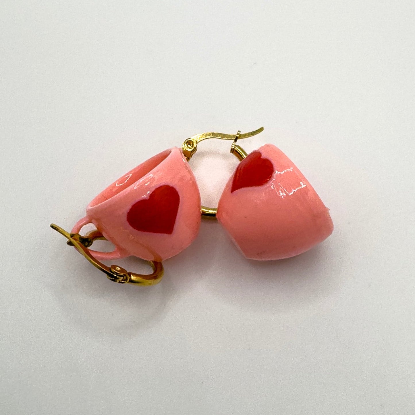 Heart Mug Earrings