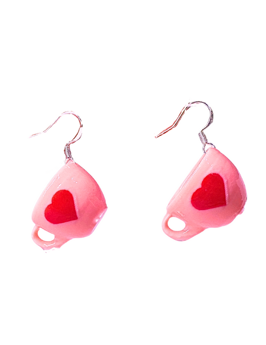 Heart Mug Earrings